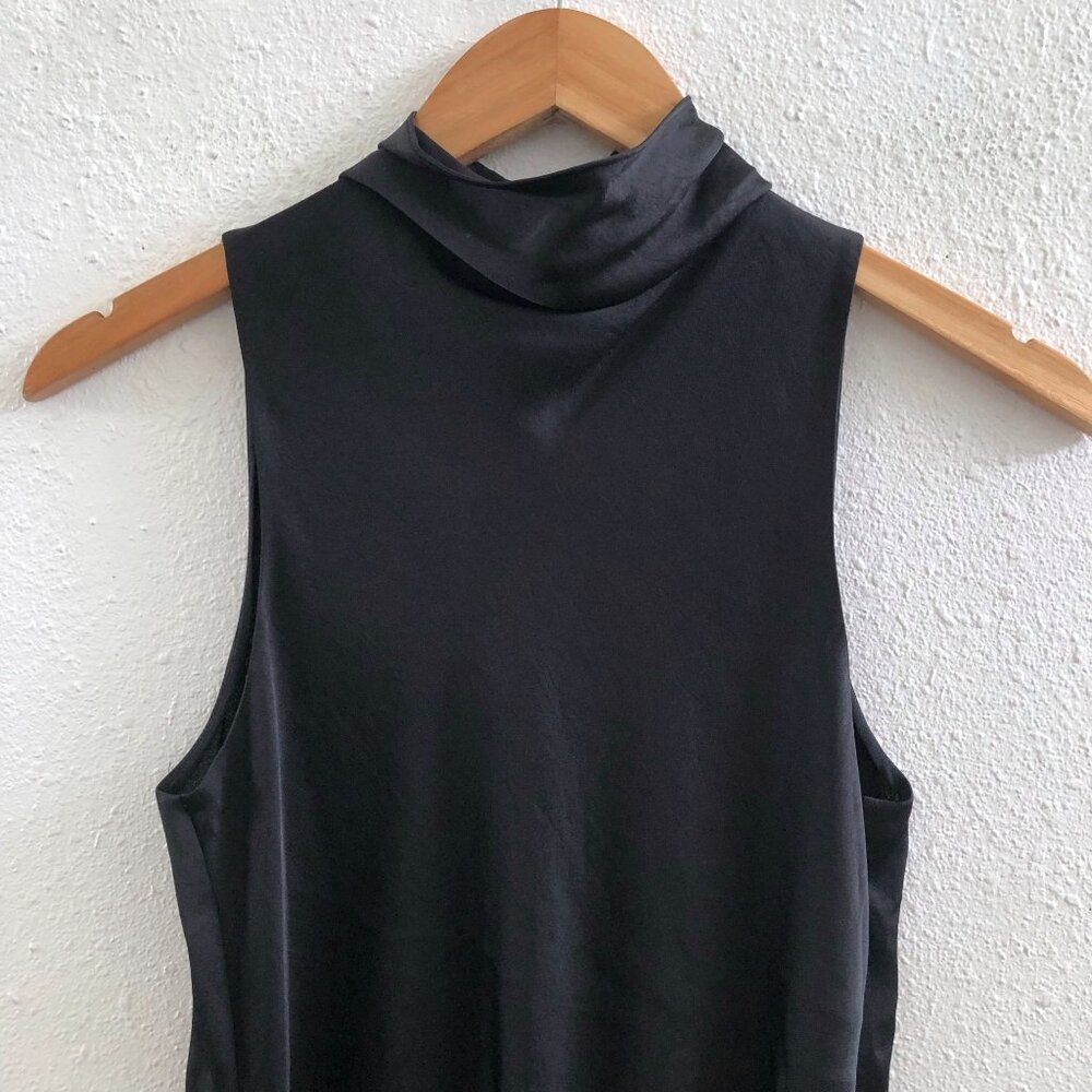 VINCE‎ Sleeveless Draped Turtleneck Bodysuit Size XS - Picture 5 of 13